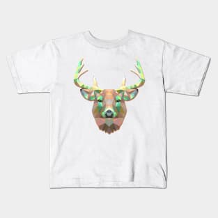 Geometric Arctic Stag Kids T-Shirt